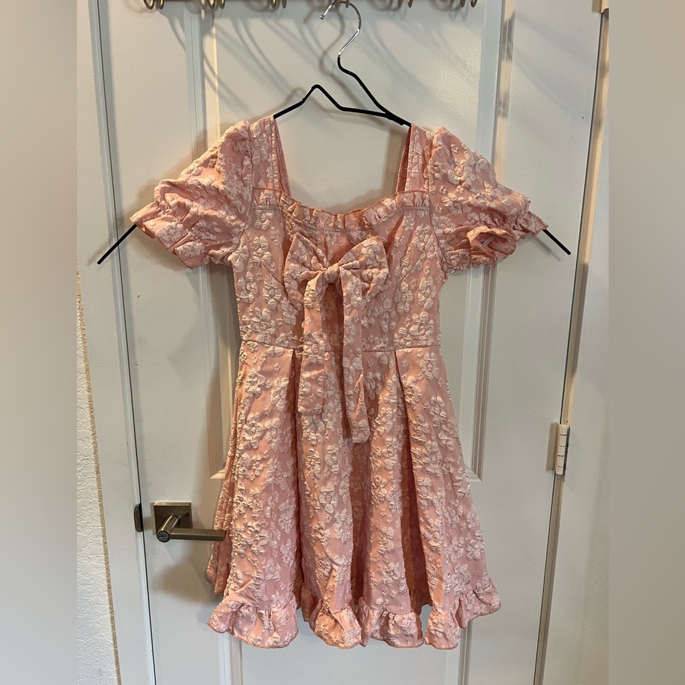Pink Floral Kids Dress size S